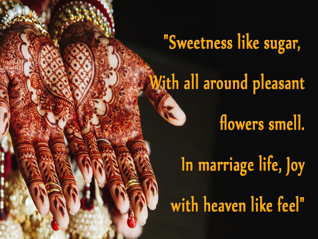 English Ukhane For Bride