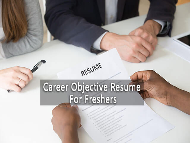 Career objective resume