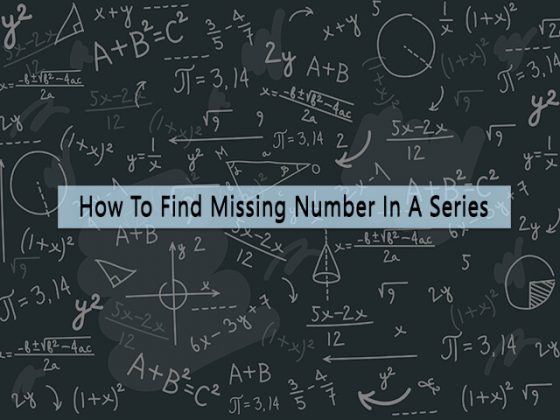 How To Calculate Missing Numbers In A Sequence