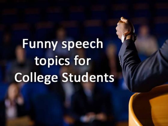 funny speech topics for high schoolers