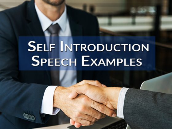 define self introduction speech