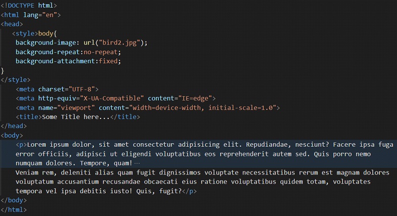 CSS Background Attachment - Gyanipandit Programming