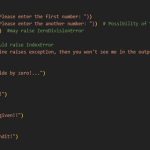 MULTIPLE EXCEPT BLOCKS FOR A TRY BLOCK 1