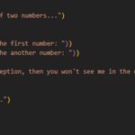 MULTIPLE EXCEPT BLOCKS FOR A TRY BLOCK