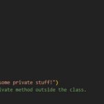 THE PRIVATE ACCESS MODIFIER 1