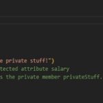 THE PRIVATE ACCESS MODIFIER