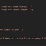 The finally block in Python