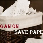 Slogan on Save Paper