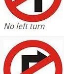 No Left or Right Turn