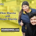 Vikas Sharma and Deepti Sharma co-founder of Gohoardings